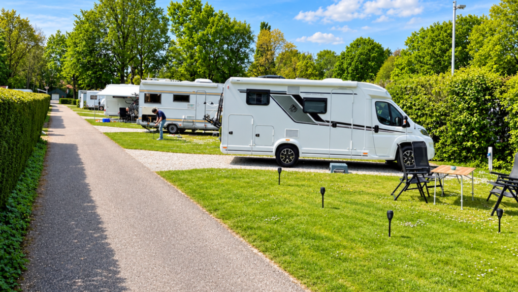 Camperplaats op de Koornmolen