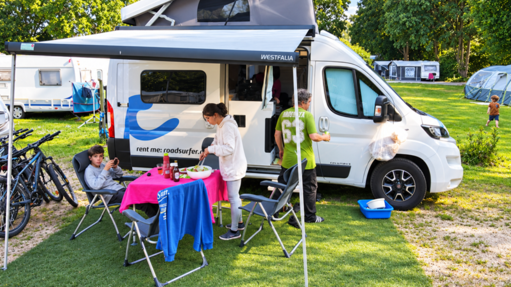 Camperplaats op de Koornmolen
